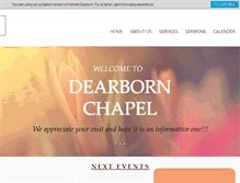 Tablet Screenshot of dearbornchapel.com